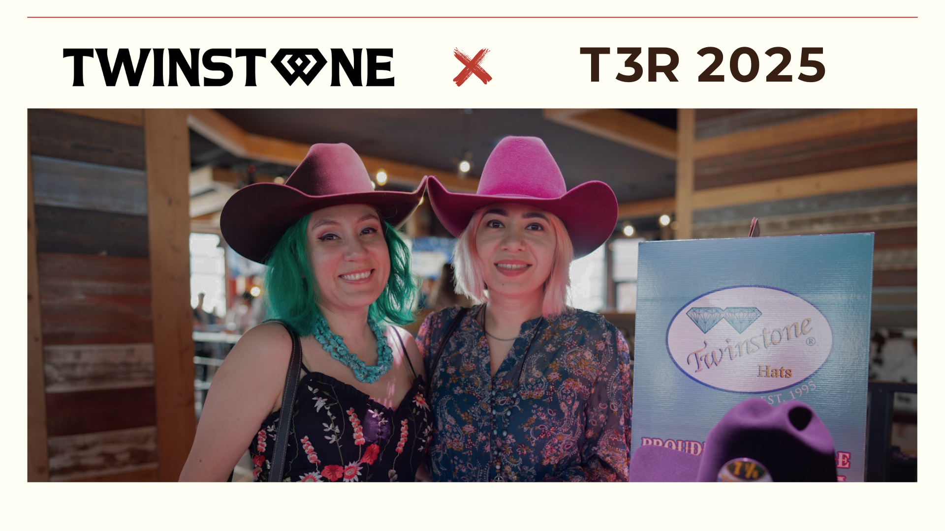 Twinstone Hats at T3R 2025