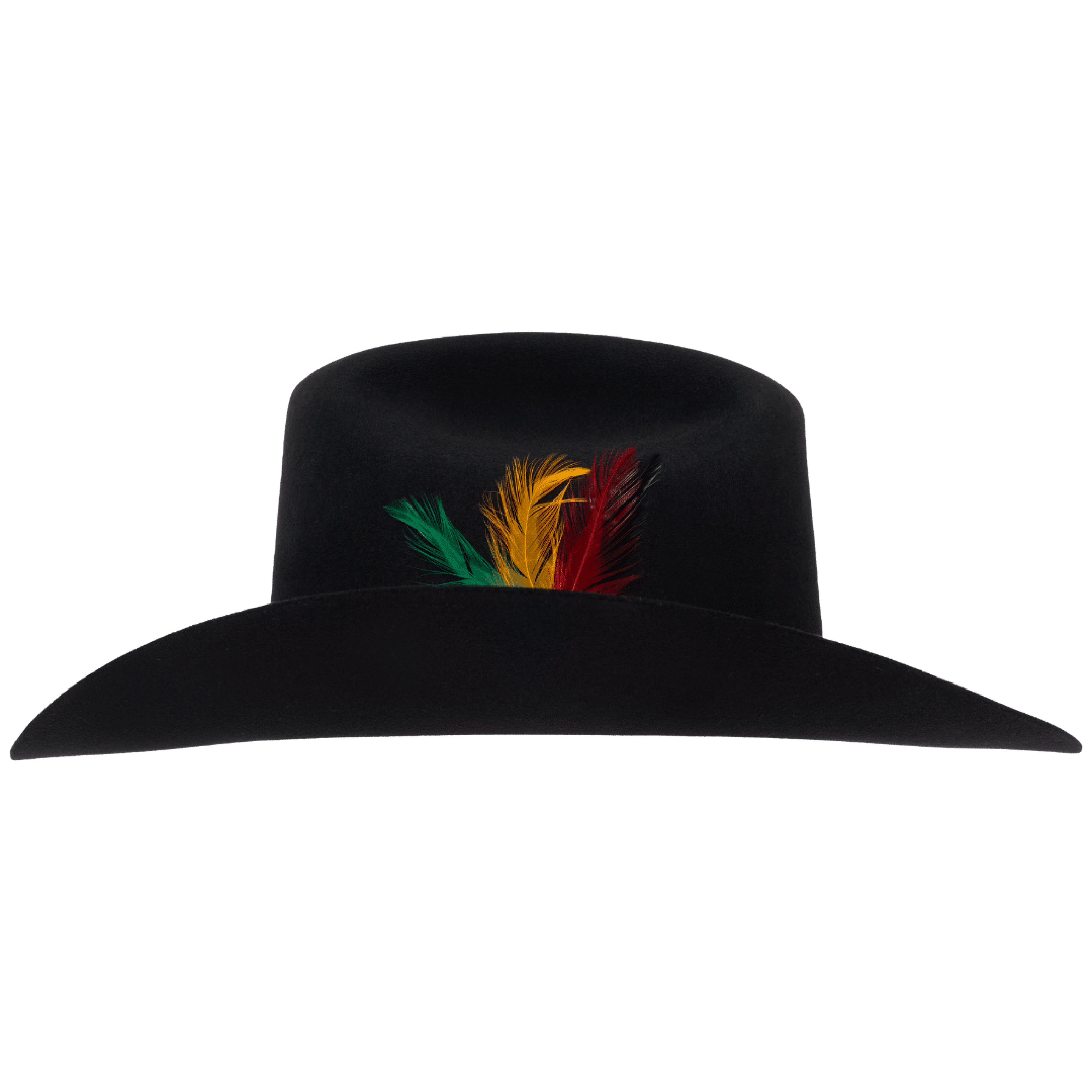 The soloist Star Leather Cord Feather Fisherman Hat K20