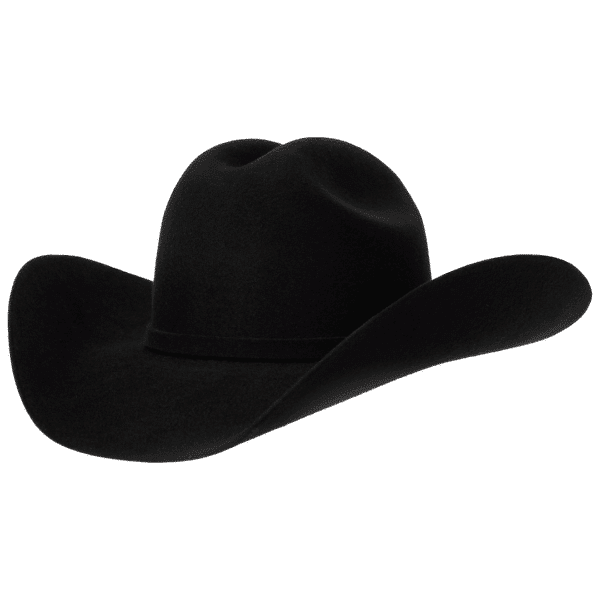 4A, Black, Texas, Hat, Western Hat, 4 inches, Cattleman, Cowboy Hat, Cowgirl Hat, Fur Felts, Men's Hats, Women's Hat, Western, Western Felts