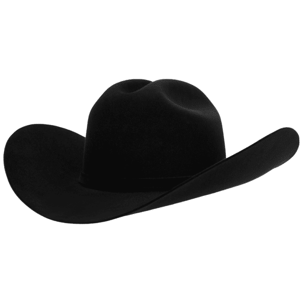 100A, Black, Rancher, Hat, Western Hat, 4 inches, Cattleman, Cowboy Hat, Cowgirl Hat, Fur Felts, Men's Hats, Women's Hat, Western, Western Felts