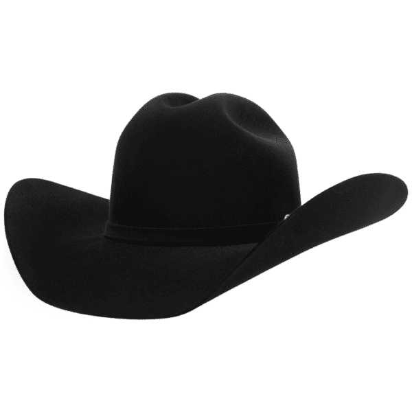 100A, Black, Texas, Hat, Western Hat, 4 inches, Cattleman, Cowboy Hat, Cowgirl Hat, Fur Felts, Men's Hats, Women's Hat, Western, Western Felts