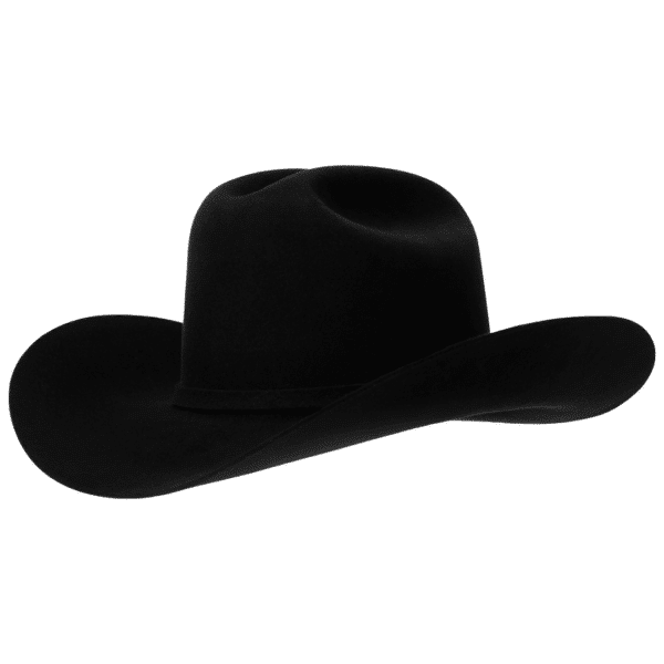 6A, Black, Vaquero, Hat, Western Hat, 4 inches, President, Cowboy Hat, Cowgirl Hat, Fur Felts, Men's Hats, Women's Hat, Western, Western Felts