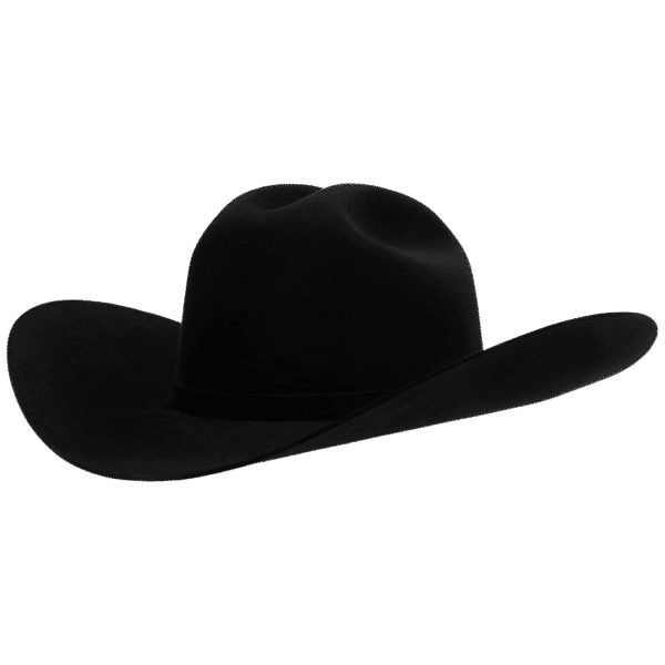 30A, Black, Rancher, Hat, Western Hat, 4 inches, Cattleman, Cowboy Hat, Cowgirl Hat, Fur Felts, Men's Hats, Women's Hat, Western, Western Felts