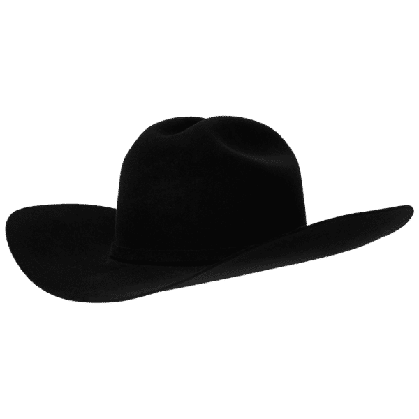 10A, Black, Rancher, Hat, Western Hat, 4 inches, Cattleman, Cowboy Hat, Cowgirl Hat, Fur Felts, Men's Hats, Women's Hat, Western, Western Felts