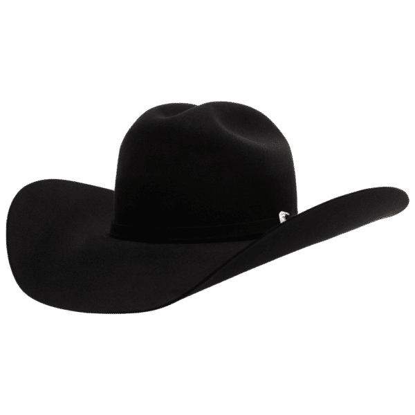 6A, Black, R-2, Hat, Western Hat, 4 ¼ inches, Cattleman, Cowboy Hat, Cowgirl Hat, Fur Felts, Men's Hats, Women's Hat, Western, Western Felts