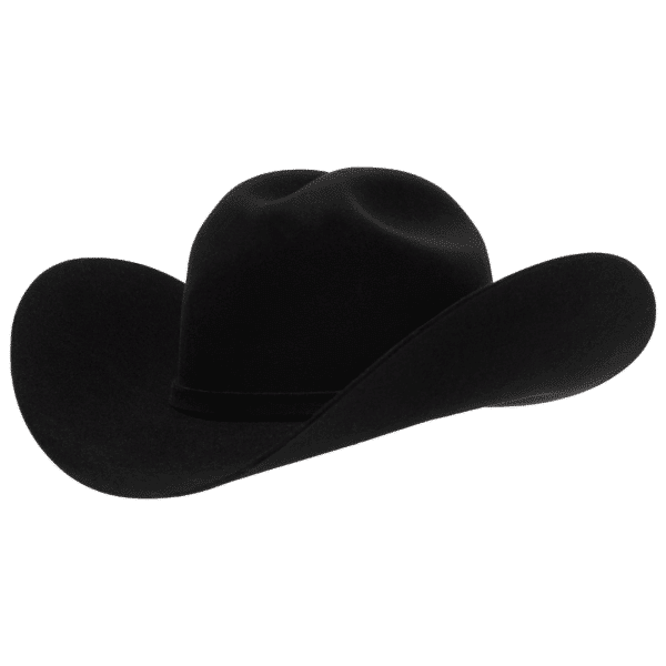 6A, Black, California, Hat, Western Hat, 4 inches, Cattleman, Cowboy Hat, Cowgirl Hat, Fur Felts, Men's Hats, Women's Hat, Western, Western Felts