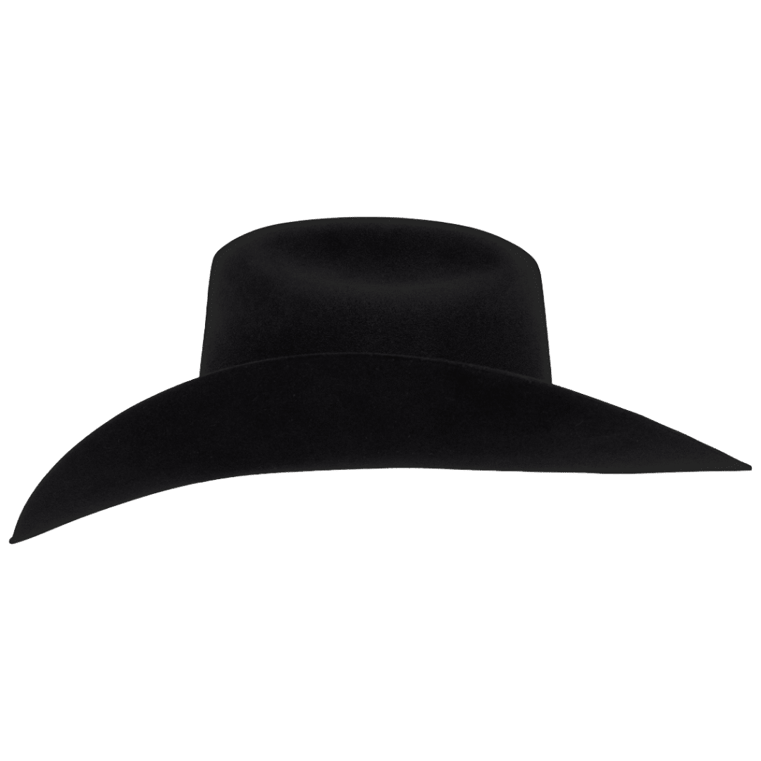 30A, Black, R-2, Hat, Western Hat, 4 ¼ inches, President, Cowboy Hat, Cowgirl Hat, Fur Felts, Men's Hats, Women's Hat, Western, Western Felts